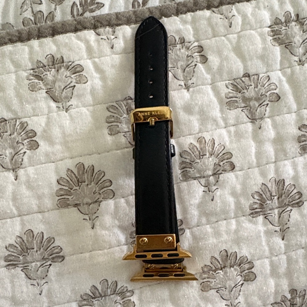 Anne Klein Black and Gold Watch Band 40mm Apple Watch